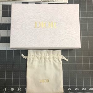 Christian Dior box and mini dust bag pouch set